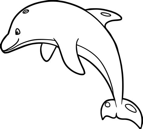 dolphin coloring page