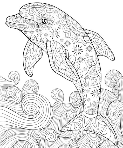 dolphin coloring pages pdf