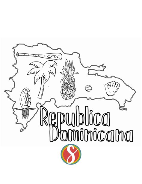 dominican republic coloring pages