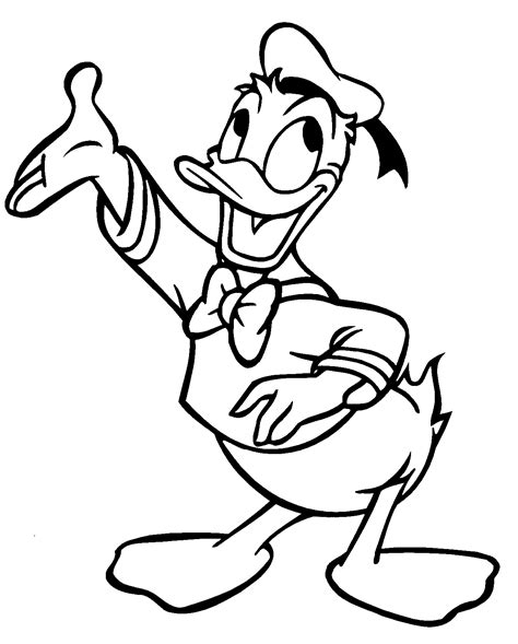 donald duck coloring page