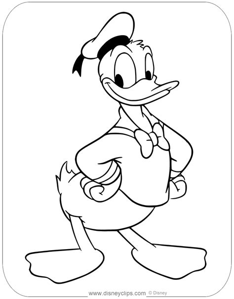 donald duck coloring pages printable