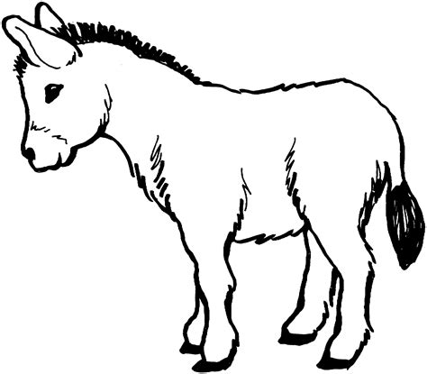 donkey coloring pictures
