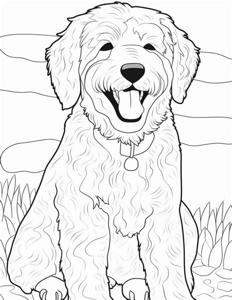 doodle dog coloring pages