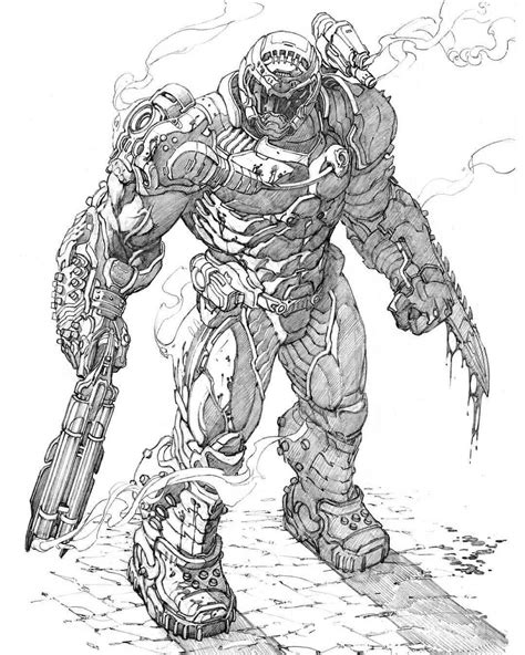 doom coloring pages