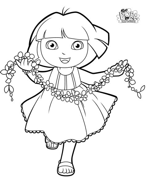 dora and friends coloring pages