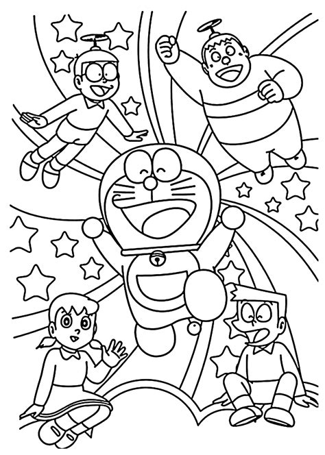 doraemon coloring pages