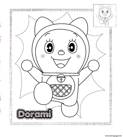 dorami coloring pages