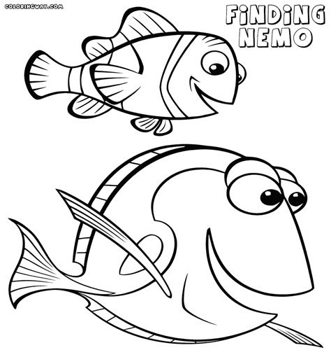 dory and nemo coloring pages