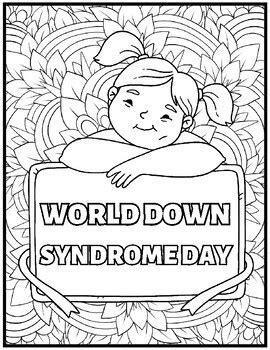 down syndrome coloring pages