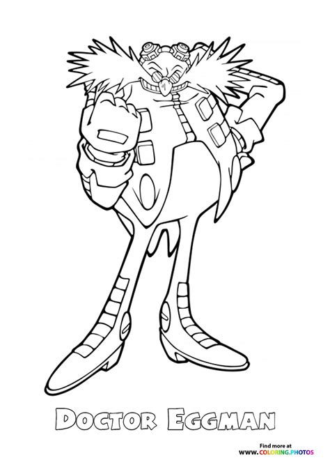 dr eggman sonic coloring pages
