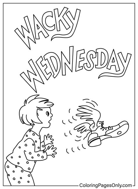 dr seuss wacky wednesday coloring pages