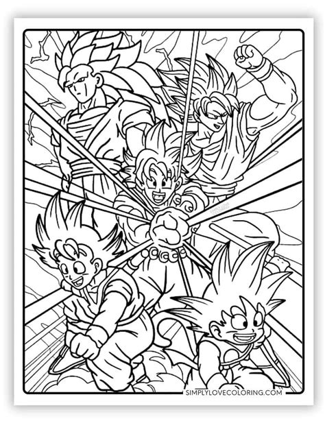 dragon ball coloring