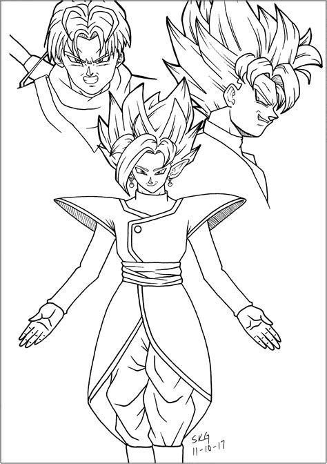 dragon ball super coloring pages