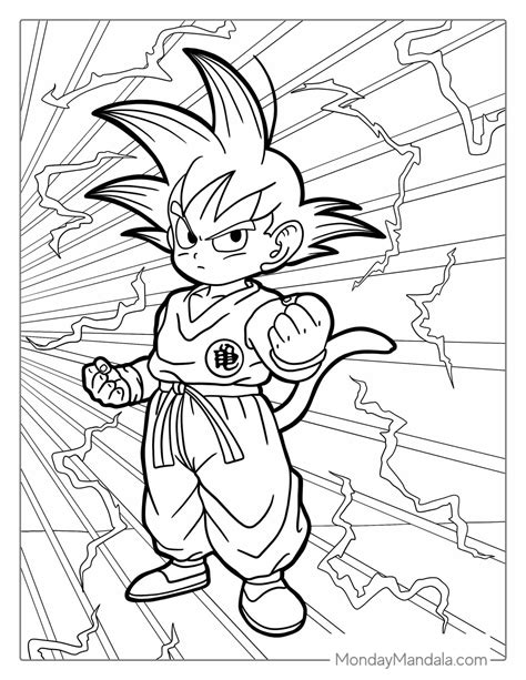 dragon ball z coloring sheets
