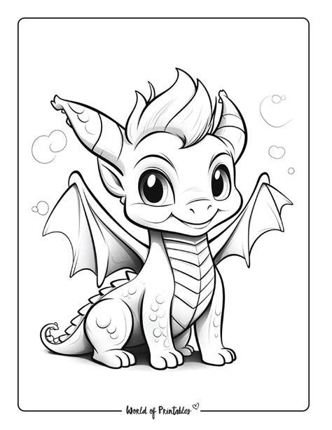 dragon coloring pages