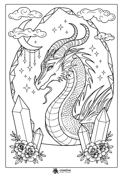 dragon coloring pages pdf
