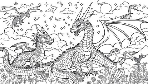 dragon coloring sheet