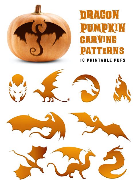 dragon jack o lantern pattern