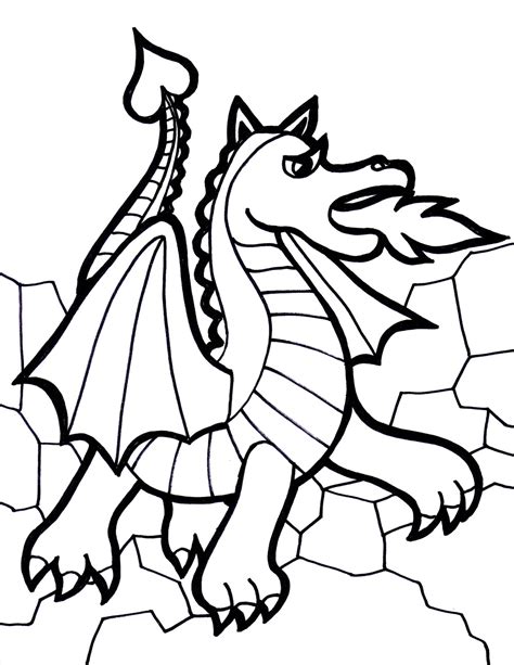 Dragon Printable Coloring