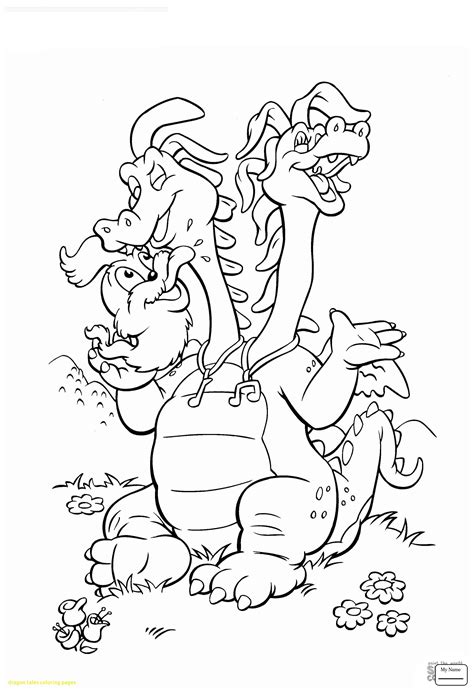 dragon tales coloring pages