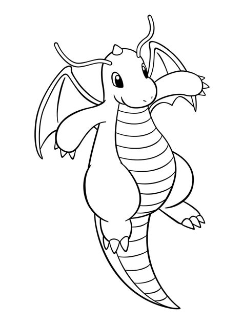 dragonite coloring pages