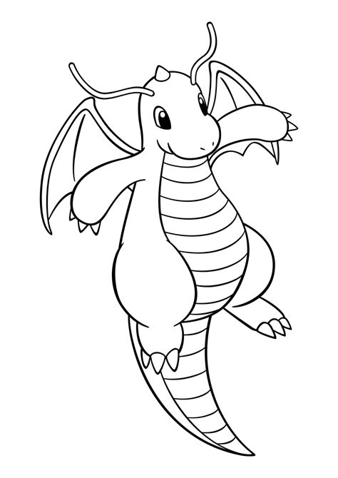 dragonite pokemon coloring pages