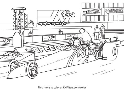 dragster coloring pages