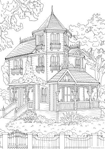 dream house coloring pages
