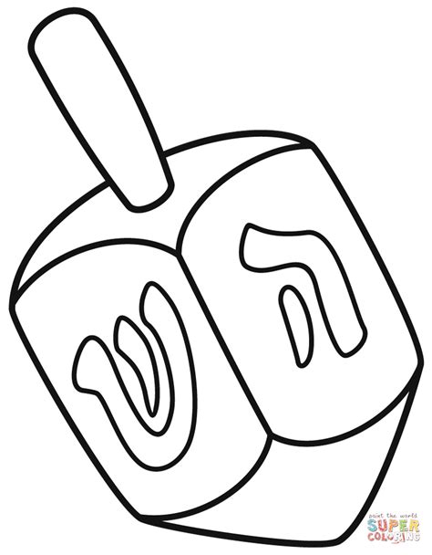 dreidel coloring pages