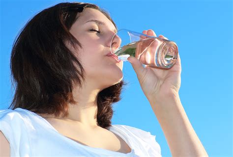 drinking water