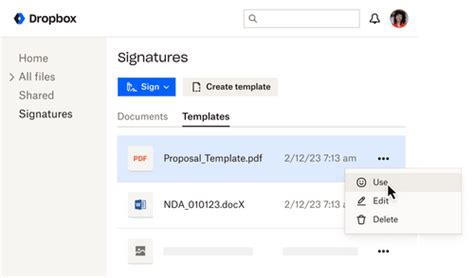 Dropbox Sign Embedded Templates