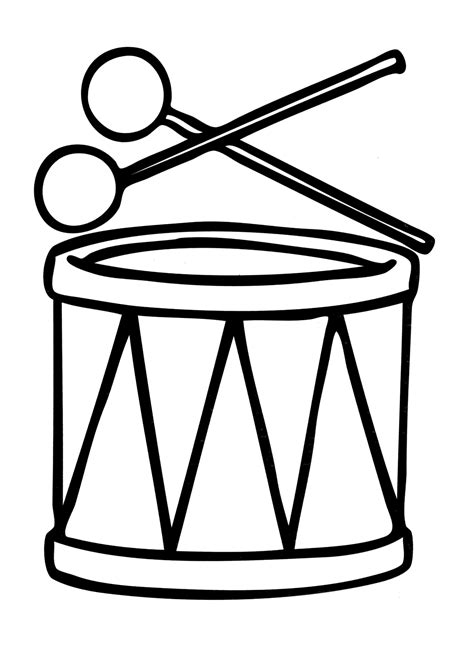 drum coloring pages