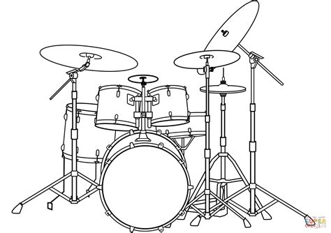 drums coloring pages