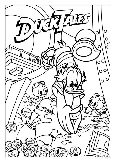 duck tales coloring pages