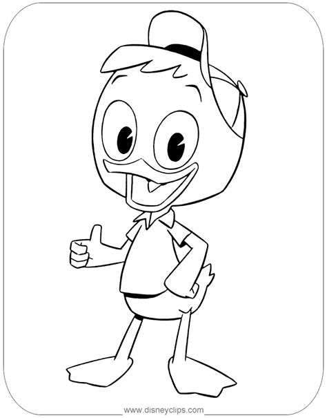 ducktales coloring pages