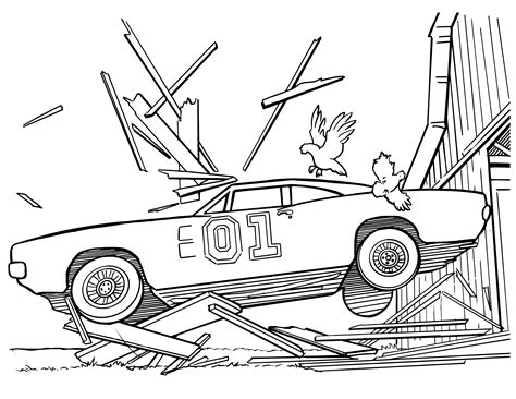 dukes of hazzard coloring pages