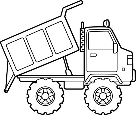 dump trucks coloring pages