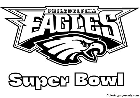 eagles vs chiefs coloring pages