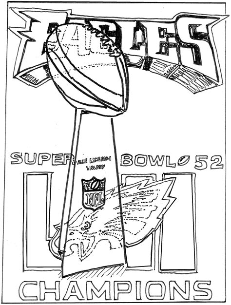 eagles vs chiefs coloring pages