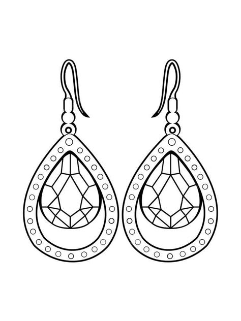 earring coloring pages
