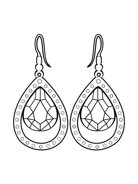 earring coloring pages