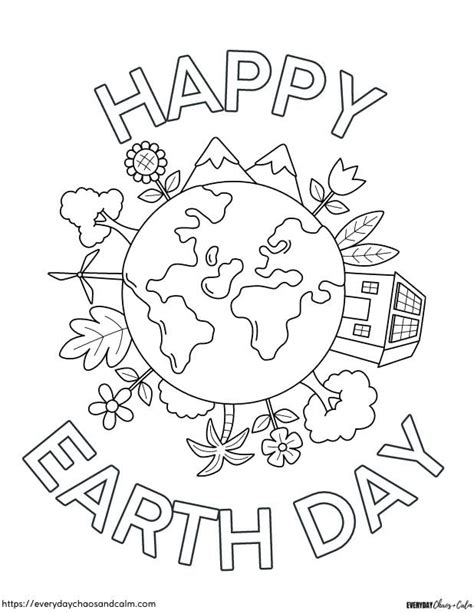 earth day coloring pages pdf