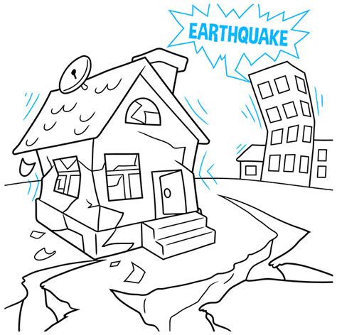 earthquake coloring pages