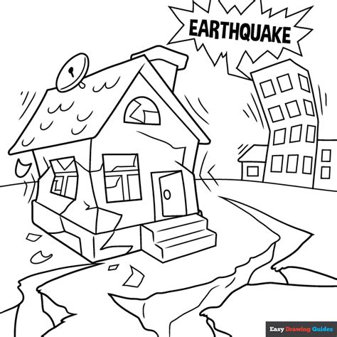 earthquake coloring pages