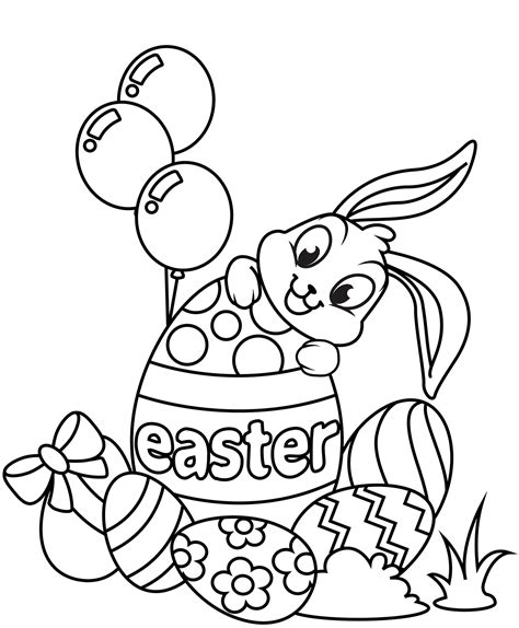 easter bunny coloring pdf