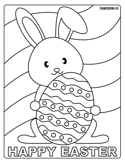 easter bunny coloring sheet