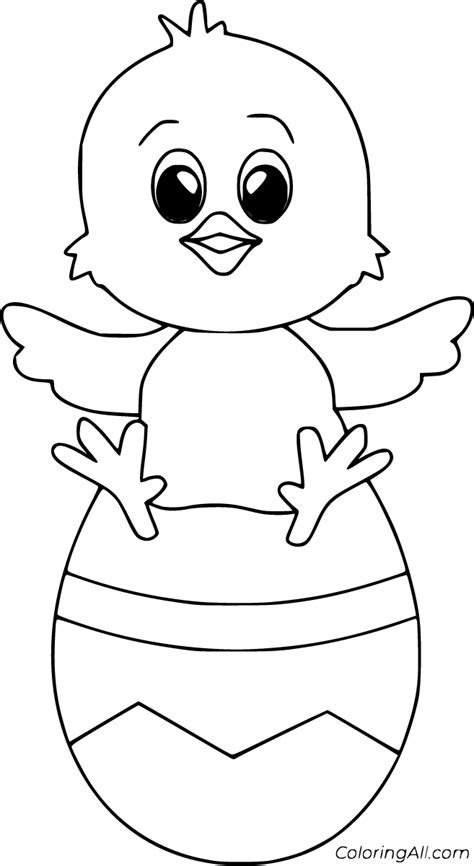 easter chicken coloring pages