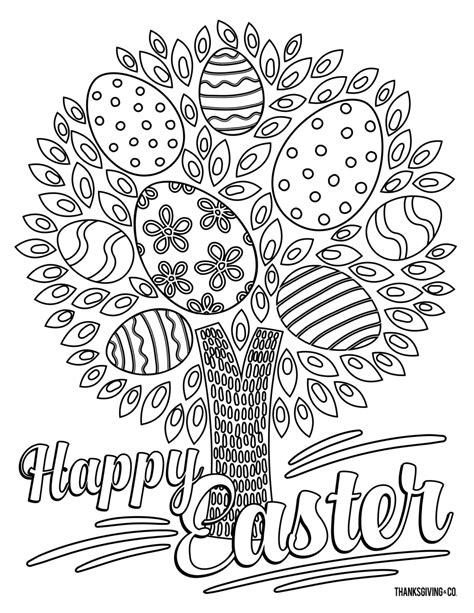 easter coloring pages adult
