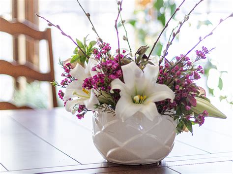 easter lily arrangement