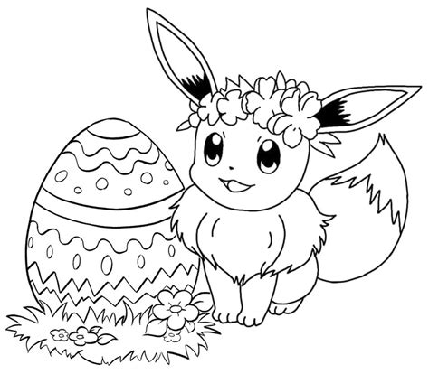 easter pokemon coloring pages